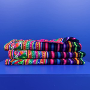 Peruwiański Obrus, Makata i Narzuta – czarny + WZÓR - Wielofunkcyjna Dekoracja z Peru - Arequipa