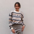 Sweter z wełną z alpaki z Peru. Sweter unisex. Unikalne wzory, inspirowane peruwiańską kulturą, oraz komfortowy krój. Sweter dla niej i dla niego. Prawdziwa alpaka.