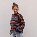 Sweter z wełną z alpaki z Peru. Sweter unisex. Unikalne wzory, inspirowane peruwiańską kulturą, oraz komfortowy krój. Sweter dla niej i dla niego. Prawdziwa alpaka.