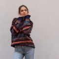 Sweter z wełną z alpaki z Peru. Sweter unisex. Unikalne wzory, inspirowane peruwiańską kulturą, oraz komfortowy krój. Sweter dla niej i dla niego. Prawdziwa alpaka.