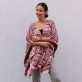 Narzutka boho z Peru. Narzutka z alpaki, narzutka kaszmirowa z super wełny prosto z Peru. Ponczo do wszystkich stylizacji najwyższej jakości.