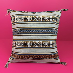 Poszewka na poduszkę z Peru – Ręcznie Szyta, Tradycyjna 45x45 cm - "Pisco"