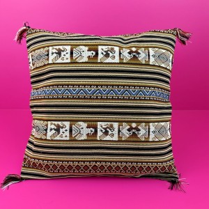 Poszewka na poduszkę z Peru – Ręcznie Szyta, Tradycyjna 45x45 cm - "Chimbote"