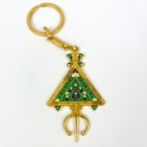 Brelok Tuareg (Agadez Cross) złoty zielony - symbolika, Maroko