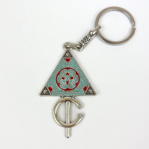Brelok Tuareg turkusowy – ornament etniczny, symbol ochronny, Maroko