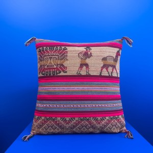 Dekoracyjna Poszewka na poduszkę z Peru "Salas" – Ręcznie Wykonana, Kolorowa i Tradycyjna 45x45 cm 