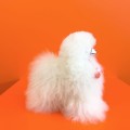 Lama z Peru z futra z alpaki. Biała lama z baby alpaka. Lama z wełny alpaki hipoalergiczna PERU duża.