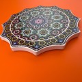 Etno podkładka z Maroka z Ceramiki. Etno dom, orientalne dodatki do mieszkania. Super prezent do domu, podkładki pod herbatę i napoje Ceramiczna podkładka z Maroka.