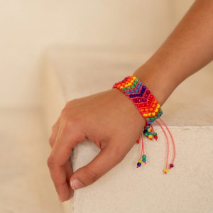 Bransoletka z Peru – wyjątkowy design i zdobienie - Różowa