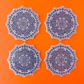 Marokańska ceramika podstawka pod napoje. Okrągła podkładka pod kubek. Ceramiczna podkładka pod szklankę. Orientalne podlładki pod napoje.